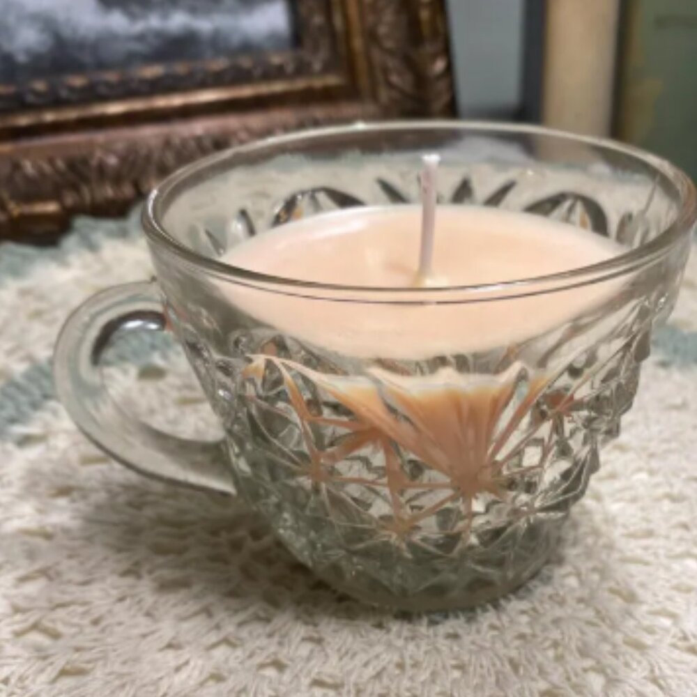 Pink Teacup Candle - Picture 3 of 3